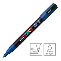 KIT 2 Caneta Posca PC-3M Azul Ponta Cônica 0.9 a 1.3mm Uni KIT 2 Caneta Posca PC-3M Azul Ponta Cônica 0.9 a 1.3mm Uni