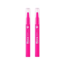 Kit 2 Caneta Ricca Hands On para Nutrição de Cutículas 2ml