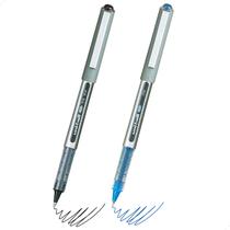 Kit 2 Caneta Rollerball Uni-Ball Eye 0.7mm Escrita Suave Cores Preta Azul