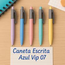 Kit 2 Canetas 07 Compactor Vip Carga Azul Ponta M Cores Iguais ou Sortidas