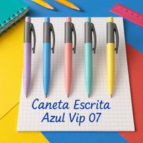 Kit 2 Canetas Compactor 07 Vip Ponta M Carga Azul Cores Sortidas ou Iguais