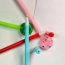 Kit 2 canetas de gel boias criativa para Escola/Escritório papelaria moderna
