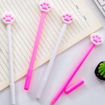 Kit 2 canetas de gel patinha de gato fofas criativa para Escola/Escritório papelaria divertida - filo modas