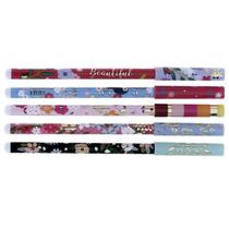 Kit 2 canetas Esferográfica Love Flowers - Molin