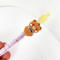 Kit 2 canetas gel labirinto ursinho papelaria infantil