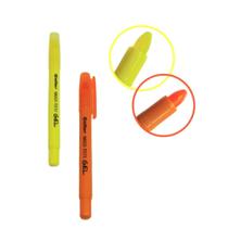 Kit 2 canetas marca texto gel colors papelaria escritório escolar prática durabiidade