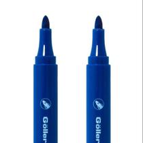 Kit 2 canetas marcador para quadro branco cor azul resistente