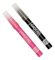 Kit 2 Canetas Permanente Tecido Marker GIOTTO - PINK e PRETA Kit 2 Canetas Permanente Tecido Marker GIOTTO - PINK e PRETA