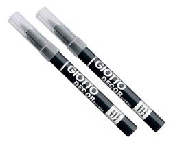 Kit 2 Canetas PRETA Permanente Para Tecido Marker Decor Textile - 495436ES