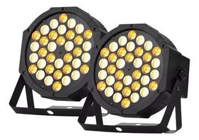 Kit 2 Canhao De Led Refletor Par 64 Rgb 36 Leds 18W Bivolt - ShowTec