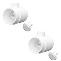 Kit 2 Canhões Hidromassagem Piscina ABS 1 1/2'' - Brustec Kit 2 Canhões Hidromassagem Piscina ABS 1 1/2'' - Brustec