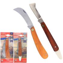 Kit 2 Canivetes Poda e Enxertia Com Espátula Acrílico - Corneta