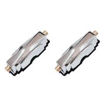 Kit 2 Canoa Para Caixa 2 Afinações Cromada Pta303 M5 Pinguim Kit 2 Canoa Para Caixa 2 Afinações Cromada Pta303 M5 Pinguim