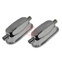 Kit 2 Canoas Cromada Para Caixa 2 Afinações 18.4