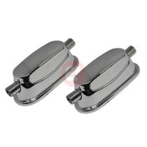 Kit 2 Canoas Cromada Para Caixa 2 Afinações 18.4