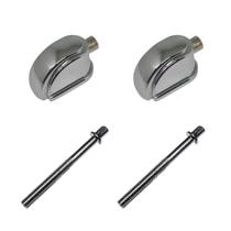 Kit 2 Canoas Tom Caixa Cromo 19.10 + 2 Parafusos 55Mm X 6Mm