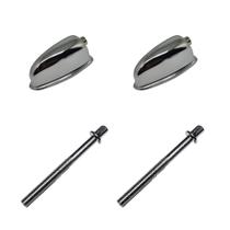 Kit 2 Canoas Tom Caixa Cromo 19.6 + 2 Parafusos 55mm x 6mm - Spanking