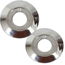 KIT 2 Canopla Acabamento P Torneiras Fabricado ABS Cromado