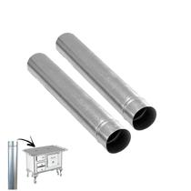 Kit 2 Canos Para Chaminé Fogão a Lenha Galvanizado 33cm 110mm - 1817 Hedlund