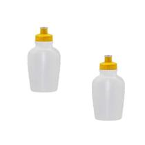Kit 2 Cantis 500Ml Tampa Fibra Madeira Amarelo Kit 2 Cantis 500Ml Tampa Fibra Madeira Amarelo