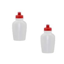 Kit 2 Cantis 500Ml Tampa Fibra Madeira Vermelho