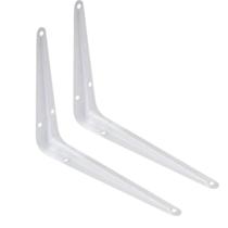 Kit 2 Cantoneira Mão Francesa 25x30cm Branca Prateleira