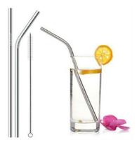 Kit 2 Canudo Inox Reutilizável Lavável Ecológico + Escovinha Kit 2 Canudo Inox Reutilizável Lavável Ecológico + Escovinha