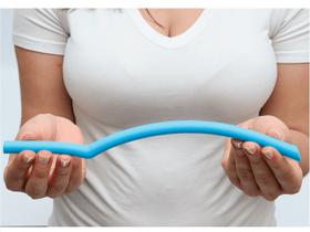 Kit 2 Canudos De Silicone Com Escova Azul Kababy 1002A