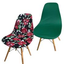 Kit 2 Capa Cadeira Charles Eames Eiffel Pé Palito Malha