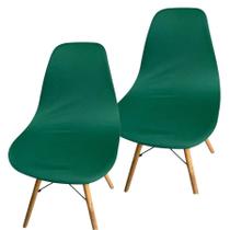 Kit 2 Capa Cadeira Charles Eames Eiffel Pé Palito Malha Lisa