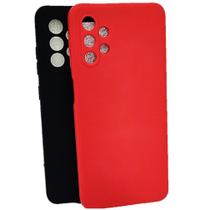 Kit 2 Capa Capinha para Galaxy A52 Preto / A32 Vermelho - Bian