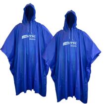 Kit 2 Capa Chuva Poncho c/ Capuz Impermeável Pesca Moto Ntk
