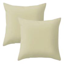 Kit 2 Capa de Almofada 40 x 40 Malha Lisa com Zíper