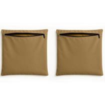 Kit 2 Capa De Almofada 42cm Decorativa Suede Sofá Poltrona Capuccino Kit 2 Capa De Almofada 42cm Decorativa Suede Sofá Poltrona Capuccino