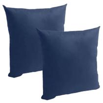 Kit 2 Capa de Almofada Suede 45 x 45 com Zíper Veludo Liso