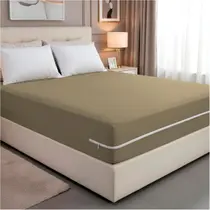 Kit 2 Capa de Colchão Casal em Malha com Ziper Arte Cazza