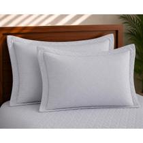 Kit 2 Capa de Travesseiro Matelada 70x50cm com Aba Americana para Cama Posta Cor: Branco