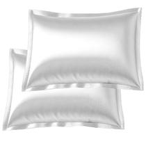 Kit 2 Capa Fronha De Cetim Travesseiro Com Aba 50X70Cm Cama