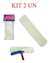 KIT 2 Capa P/rodo Esfregão Limpeza Lustra Dá Brilho 40 cm