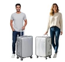 kit 2 Capa para Mala Transparente Resistente Tamanho P10kg kit 2 Capa para Mala Transparente Resistente Tamanho P10kg