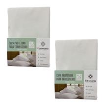 Kit 2 Capa Protetora De Travesseiro Antialérgica Impermeável