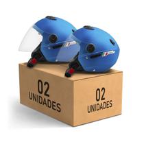 Kit 2 Capacete Aberto New Atomic Elite Masculino Feminino Pro Tork