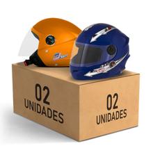 Kit 2 Capacete New Liberty 3 Elite + Liberty 4 Kids Feminino Masculino