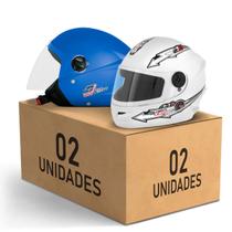Kit 2 Capacete New Liberty 3 Elite + Liberty 4 Kids Feminino Masculino