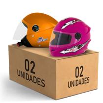 Kit 2 Capacete New Liberty 3 Elite + Liberty 4 Kids Feminino Masculino