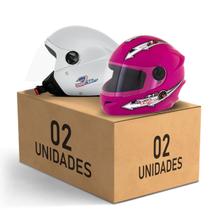 Kit 2 Capacete New Liberty 3 Elite + Liberty 4 Kids Feminino Masculino