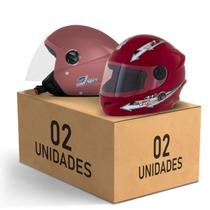 Kit 2 Capacete New Liberty 3 Elite + Liberty 4 Kids Feminino Masculino