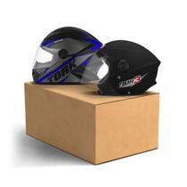 Kit 2 Capacete Pro Tork R8 + New Liberty 3 Feminino Masculino