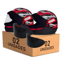 Kit 2 Capacete San Marino Automático Grafic Vermelho Com Viseira Extra Kit 2 Capacete San Marino Automático Grafic Vermelho Com Viseira Extra