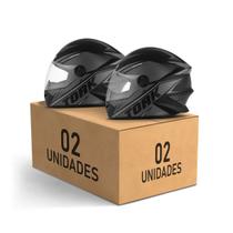 Kit 2 Capacetes R8 Fechados Pro Tork Moto Masculino Feminino Segurança Conforto Qualidade Estilo Resistência